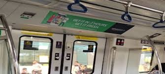Inside metro panel advertising in Chickpete, Bangalore - 