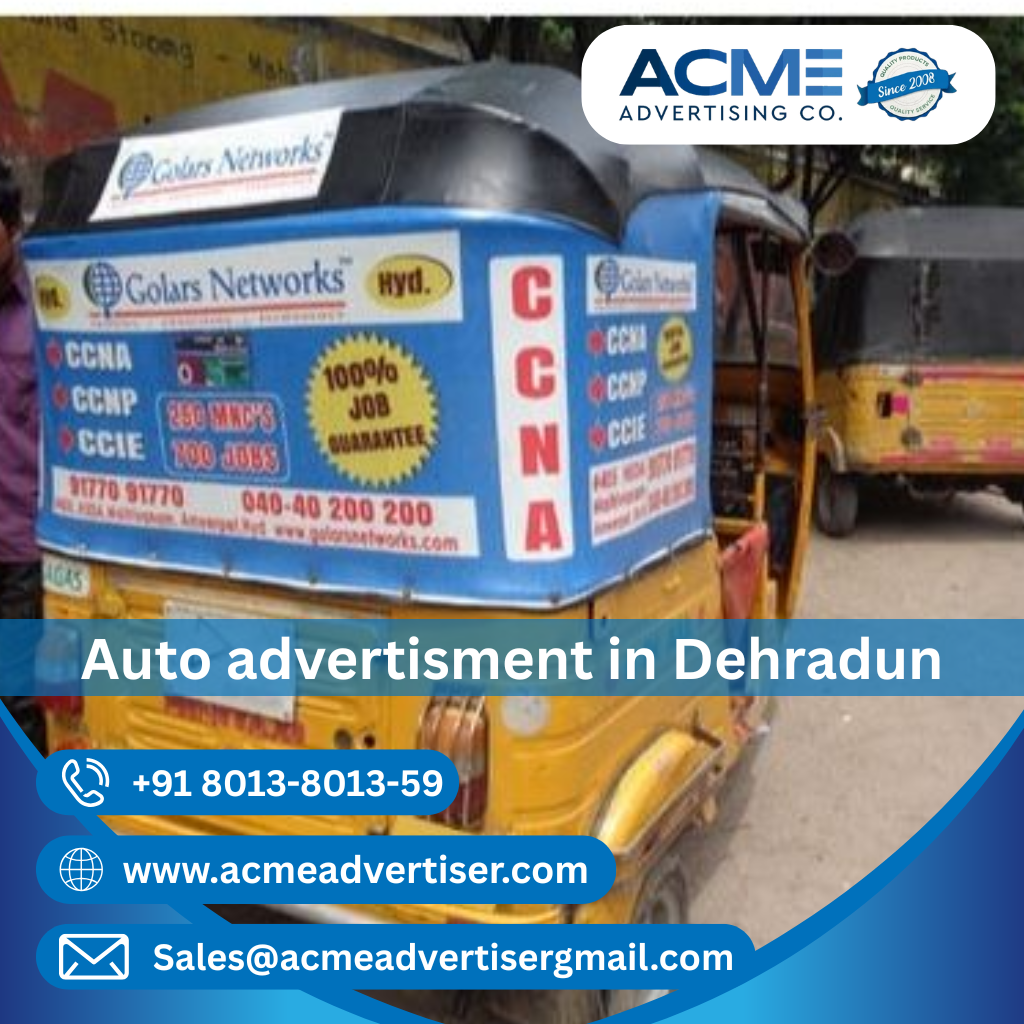Auto Advertisement Agency In Dehradun - 