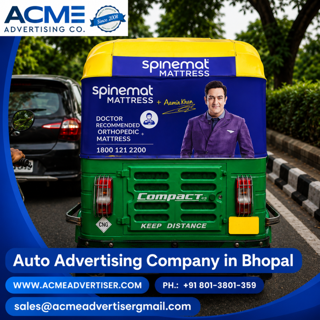 Auto Advertising Company in Bhopal Acme Advertiser Co.
