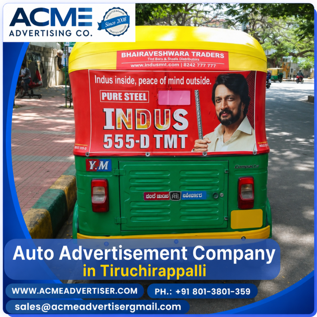 Auto Advertising Company in Tiruchirappalli | ACME ADVERTISING CO.