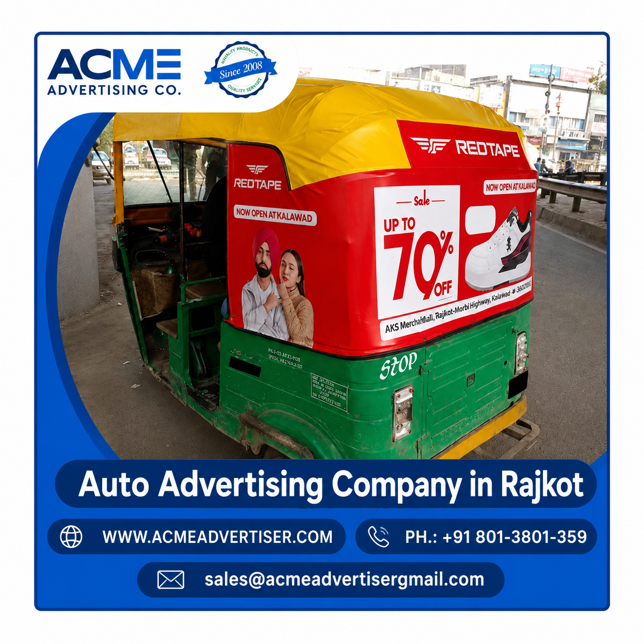 Auto Advertising Company in Rajkot - 