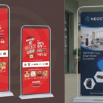 Door Frame standee brand Adjustable Banner Stand Advertising Companyadvertising get higher visibility with Acme Advertising Co.