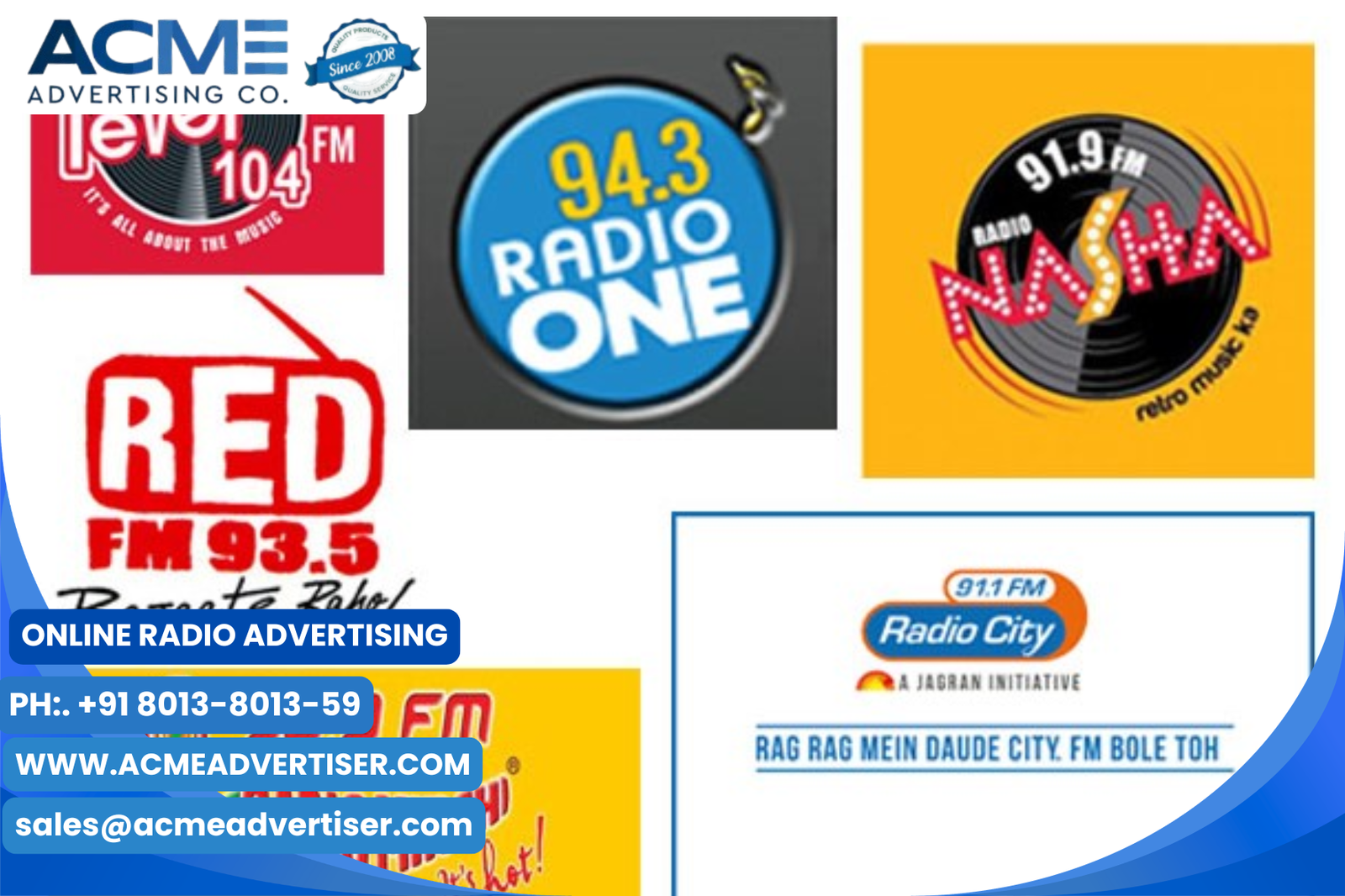 Online Radio Advertising Branding Company in India – ACME Advertising Co.
