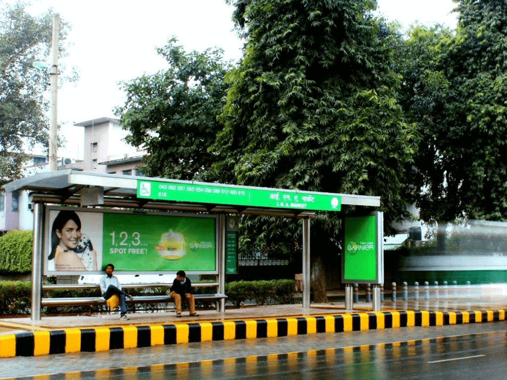 bus shelter advertising in india with acme advertising co.