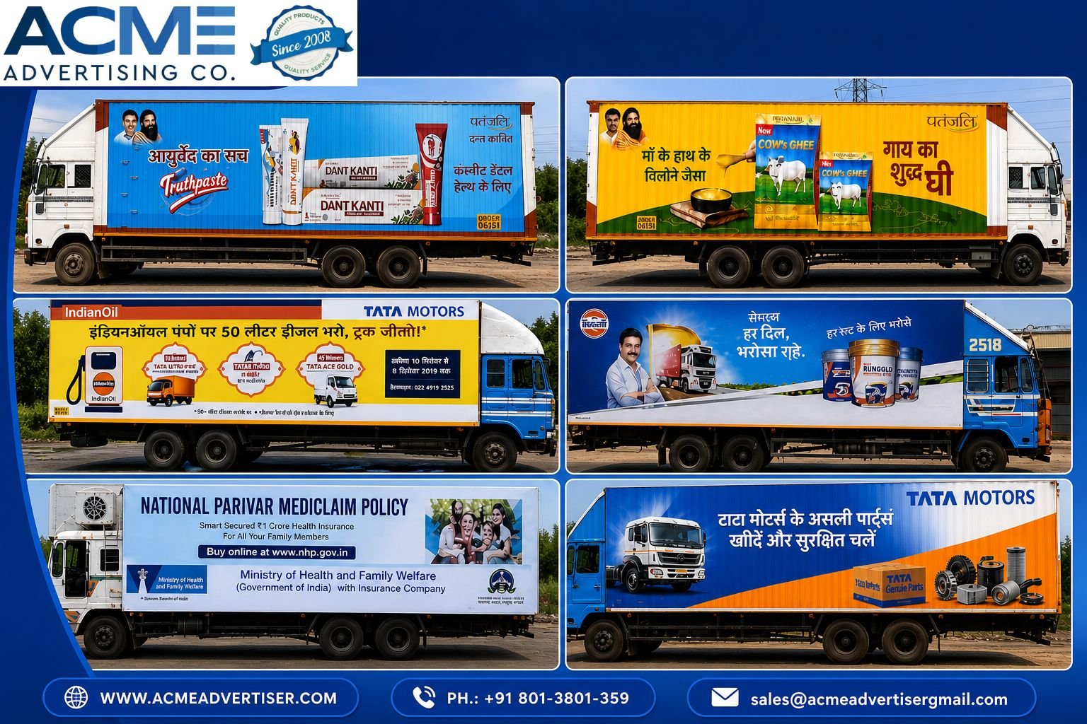 Container & Fleet Advertising Agency in India Acme Advertiser Co.