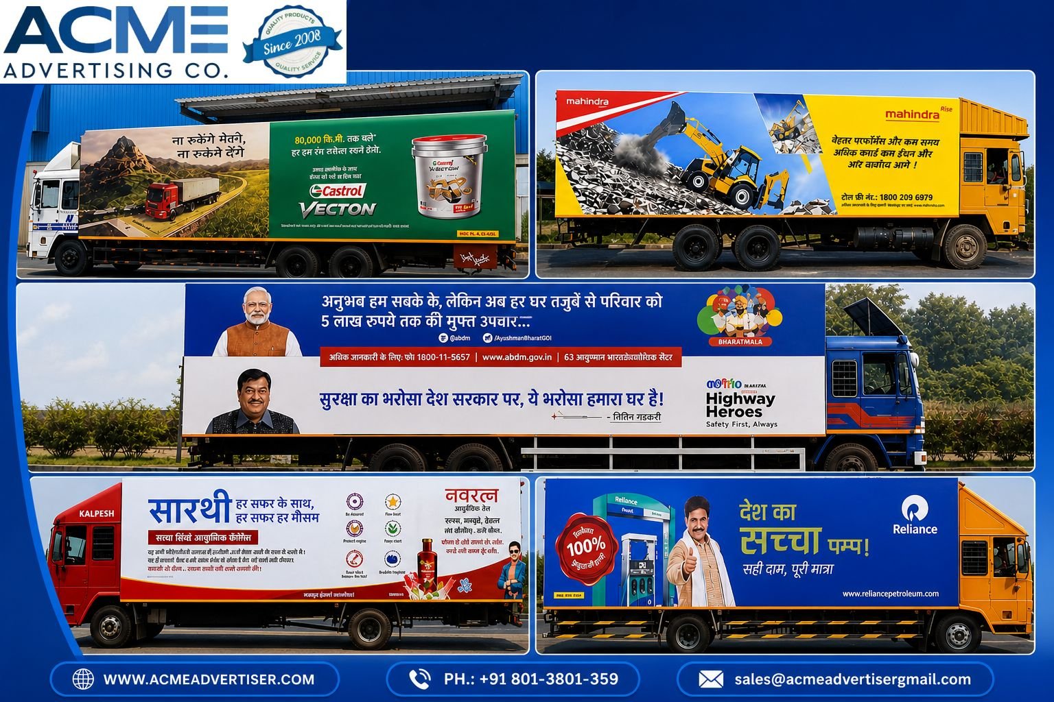 Container & Fleet Advertising Company in India Acme Advertiser Co.