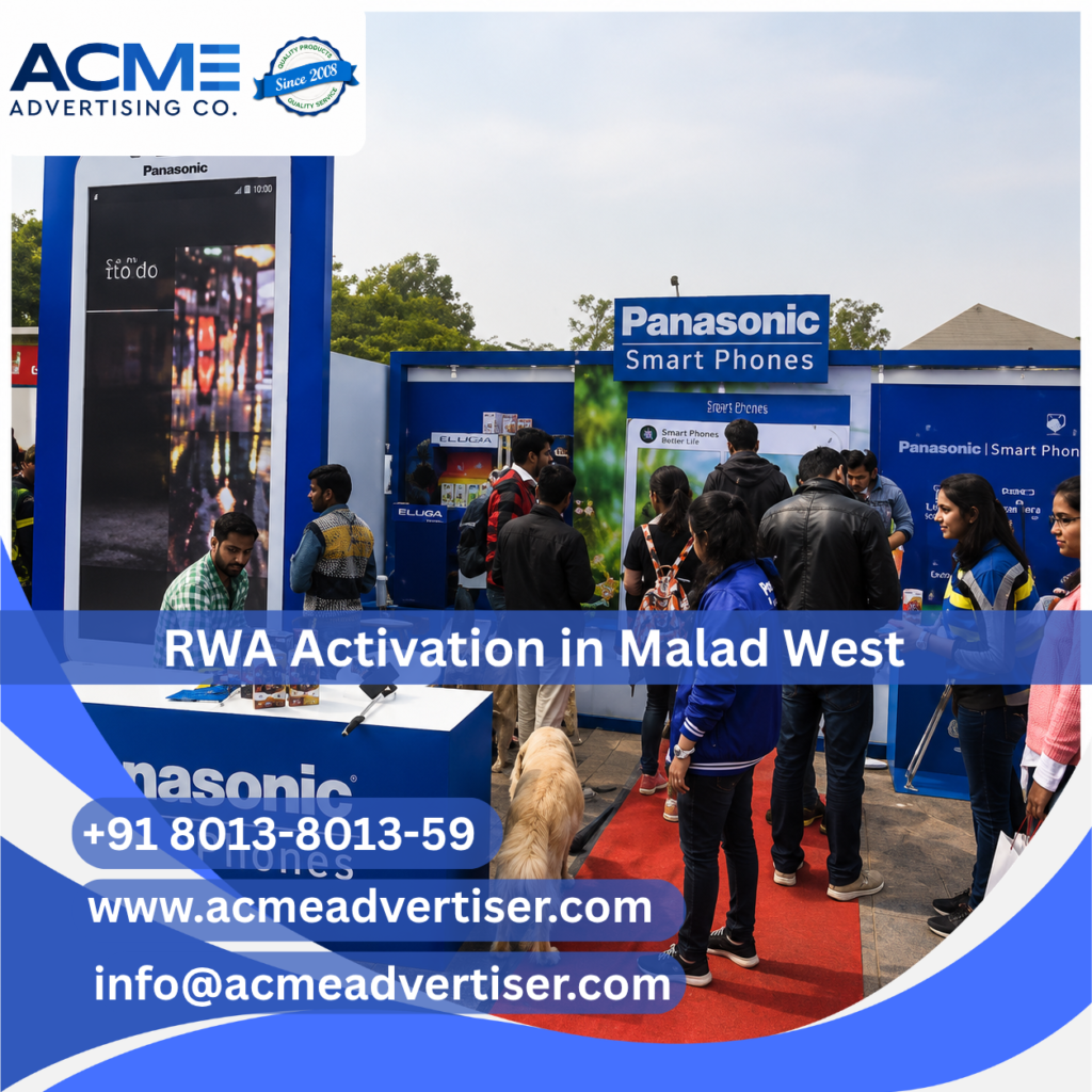 RWA activation and society branding campaign in Malad West by ACME Advertising Co. RWA Activation Agency in Malad West