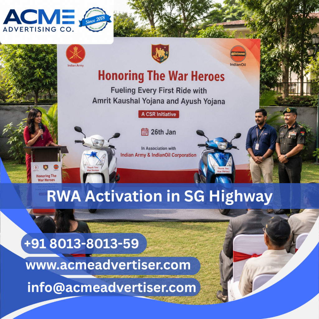Creative RWA activation and society branding campaign on SG Highway by ACME Advertising Co.