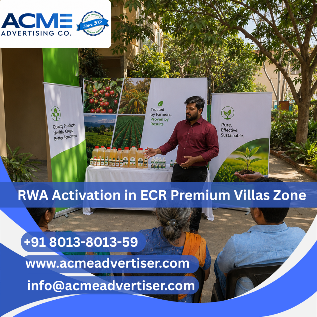 Creative RWA activation and premium villa branding campaign in ECR Premium Villas Zone by ACME Advertising Co.