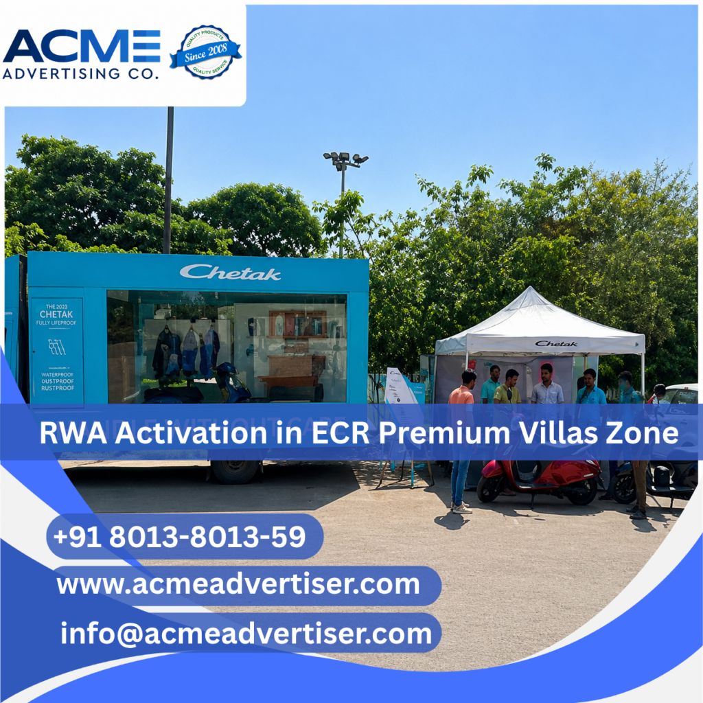 Creative RWA activation and premium villa branding campaign in ECR Premium Villas Zone by ACME Advertising Co.