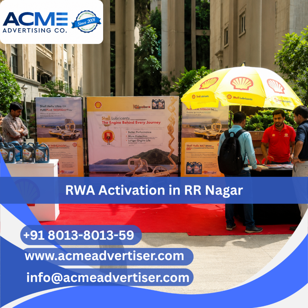 RWA activation and residential society branding campaign in RR Nagar by ACME Advertising Co. RWA Activation Agency in RR Nagar