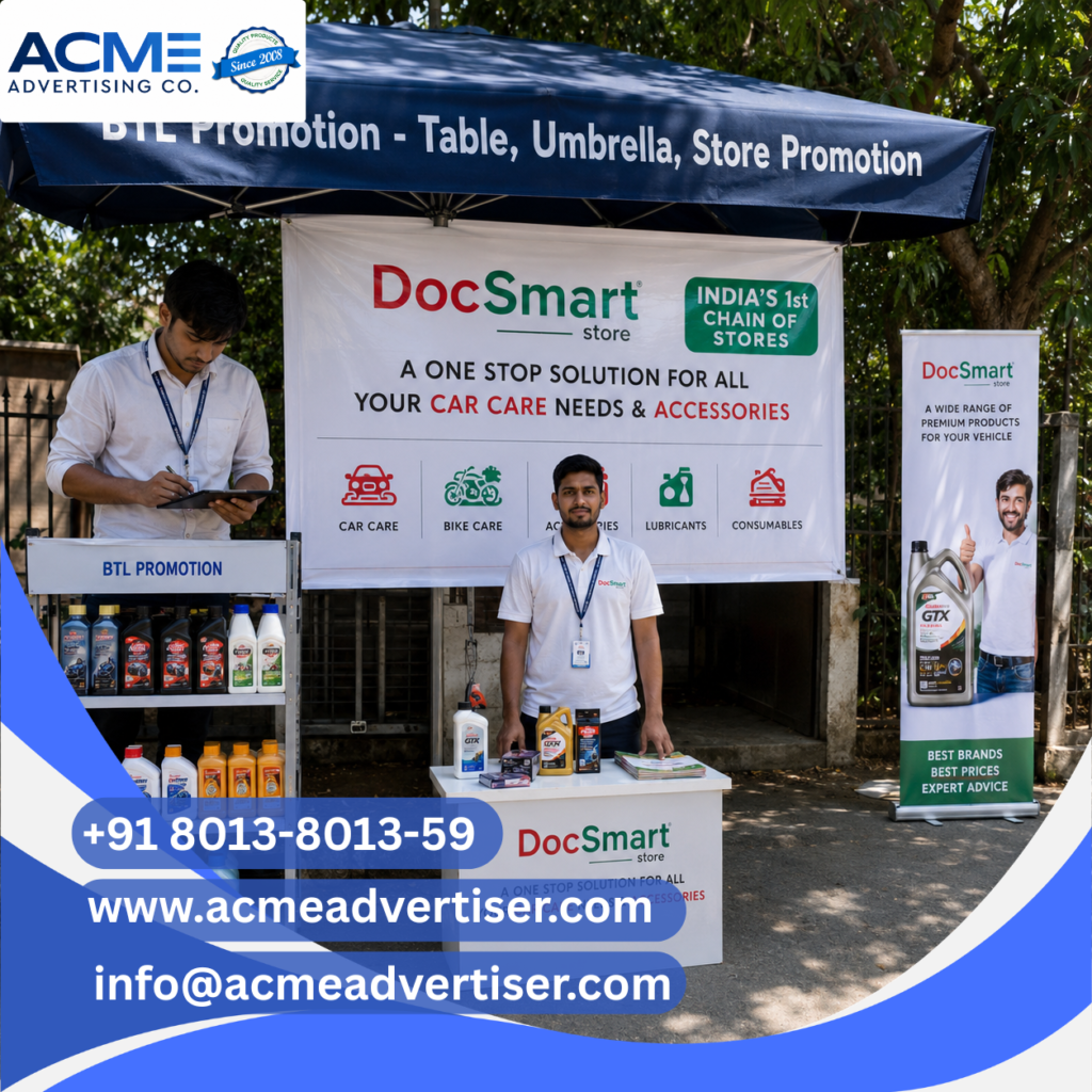 ACME Advertising Co. conducting RWA activation and residential society branding activities in Panchkula