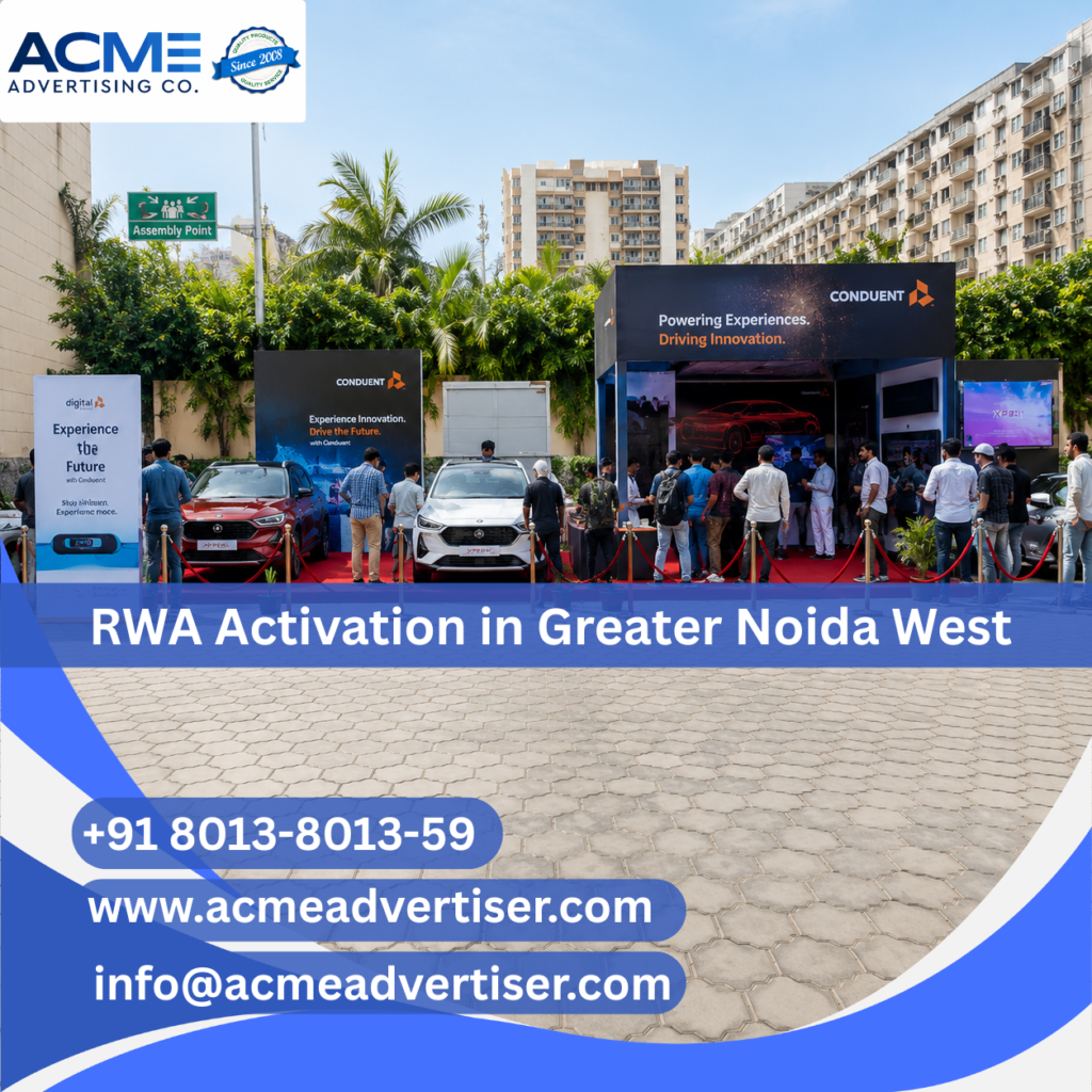 RWA Activation Company in Greater Noida West executing residential society activation campaigns by Acme Advertising Co.