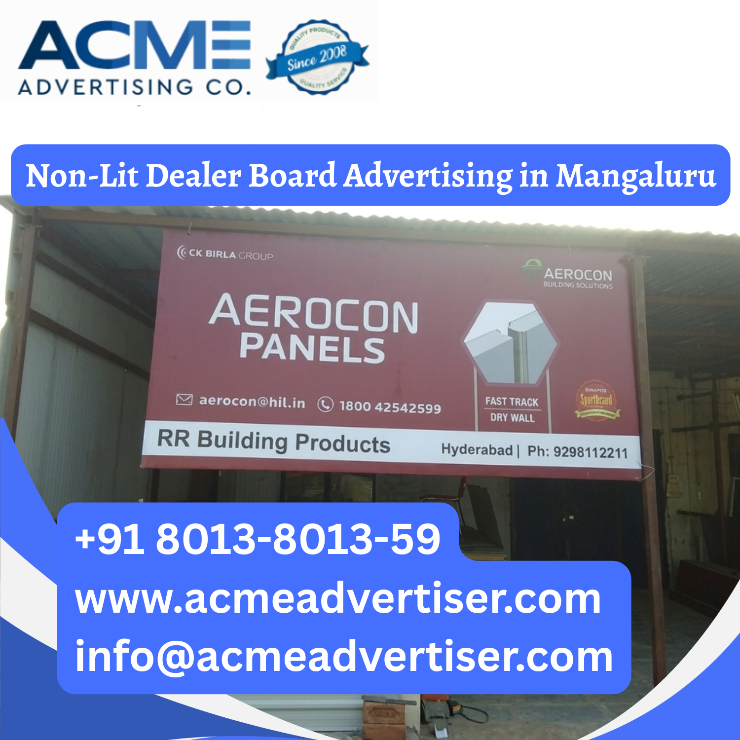 Non-Lit Dealer Board Advertising in Mangaluru - 