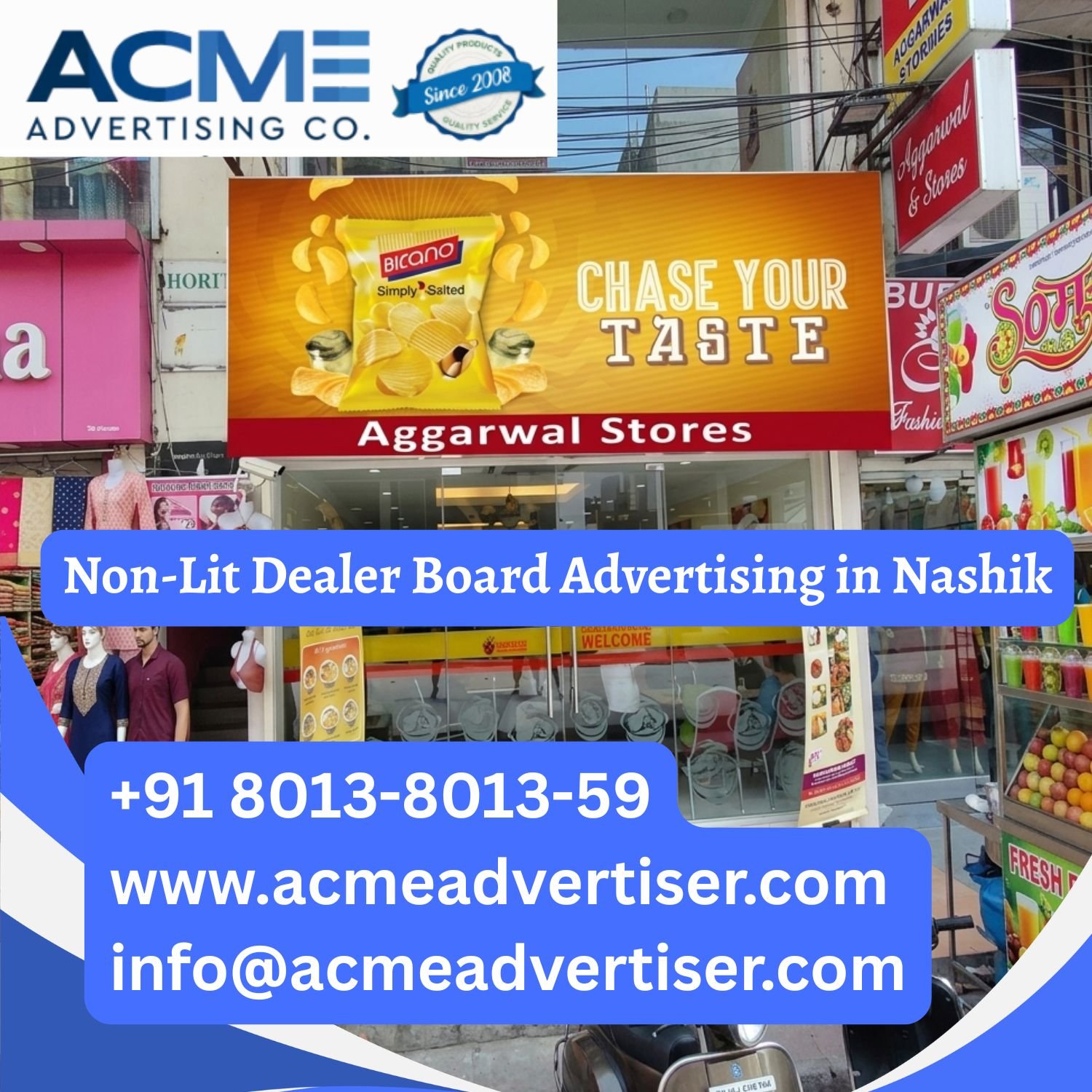 Non-Lit Dealer Board Advertising in Nashik - 