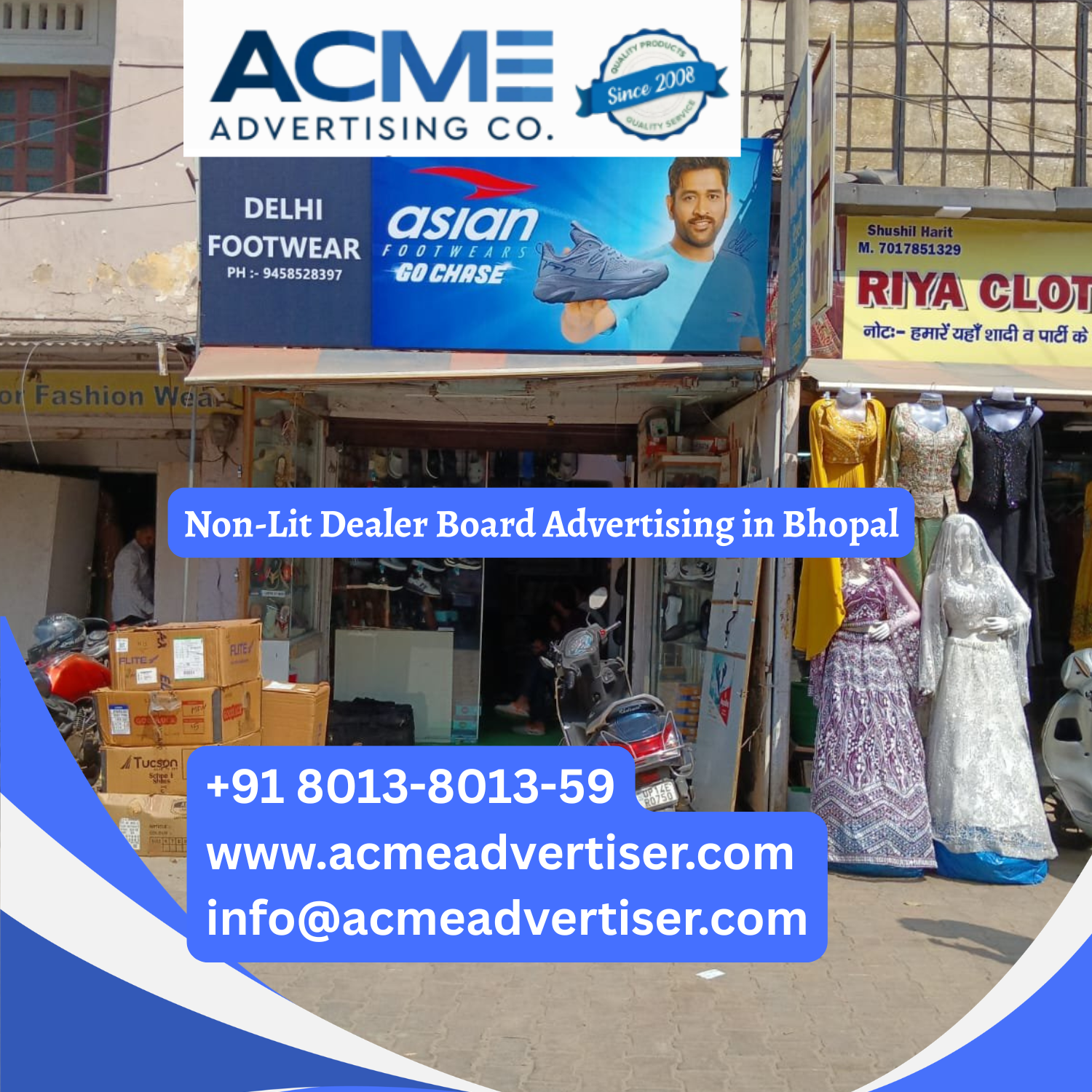 Non-Lit Dealer Board Advertising in Bhopal - 