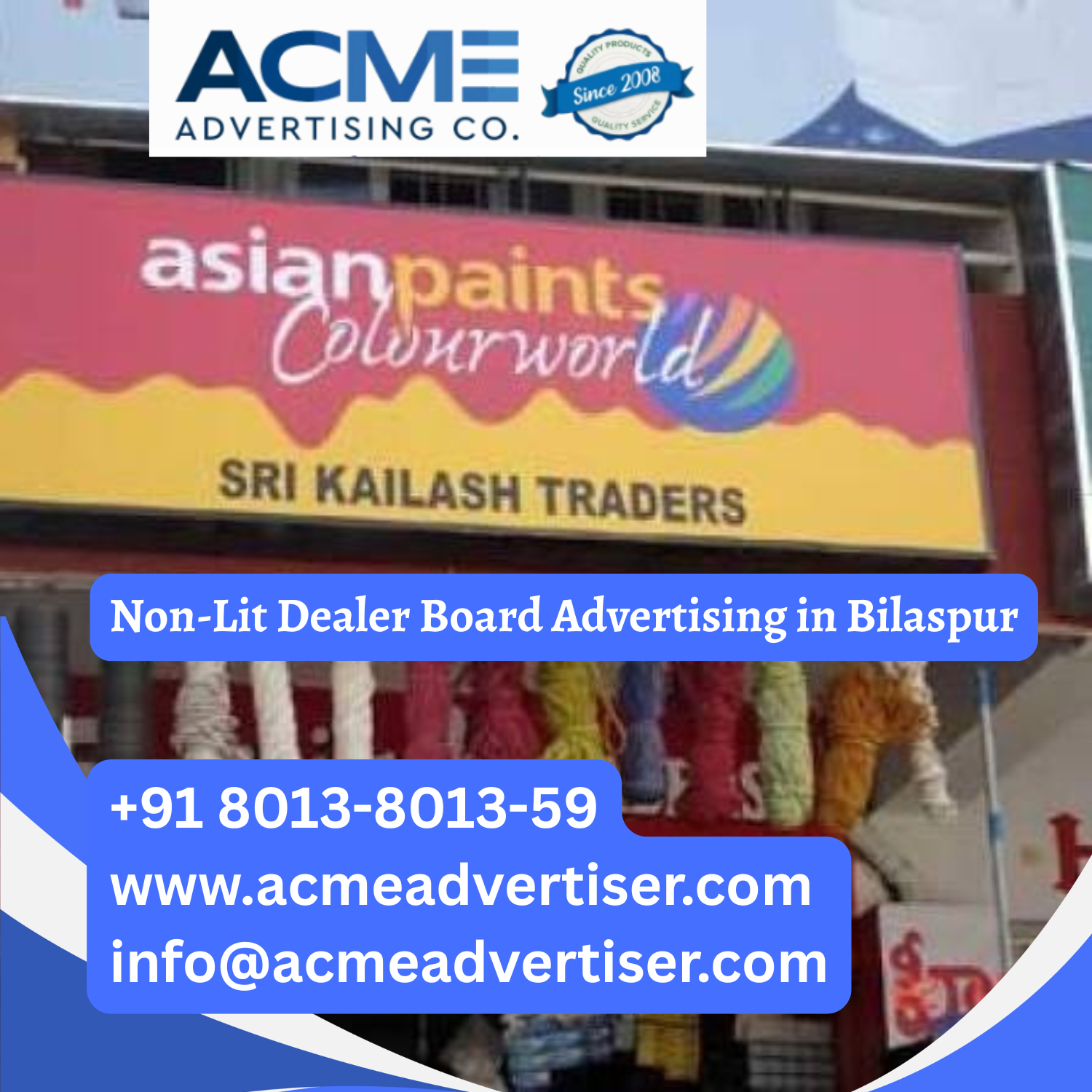 Non-Lit Dealer Board Advertising in Chennai - 