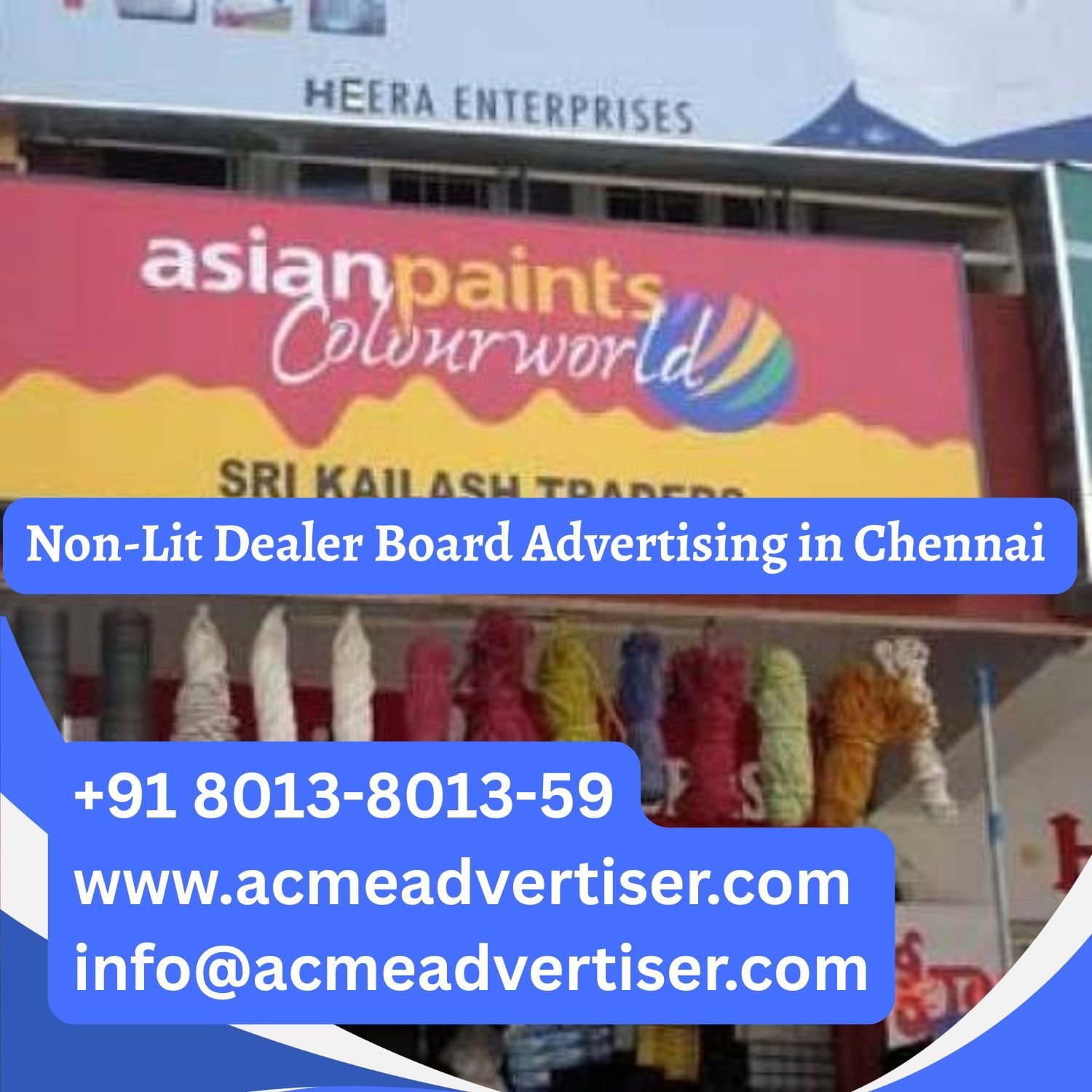 Non-Lit Dealer Board Advertising in Chennai - 