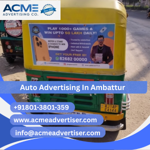 Auto Advertising Company Near Ambattur - 