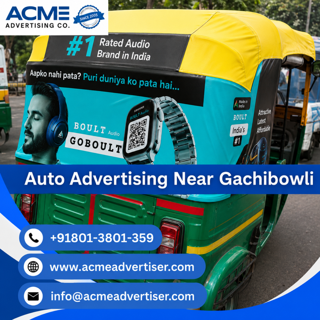 Auto Advertising Company near Gachibowli