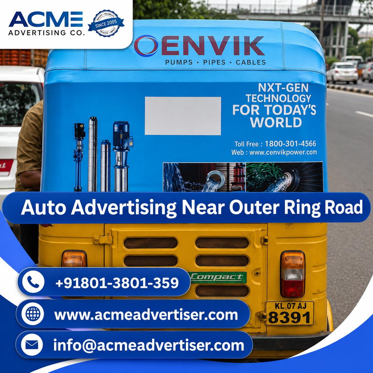 Auto Advertising Company Near Outer Ring Road - 