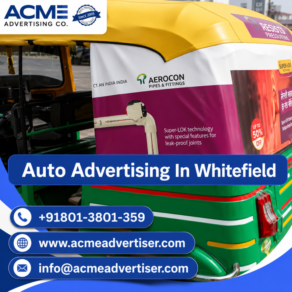 Auto Advertising Company In Whitefield