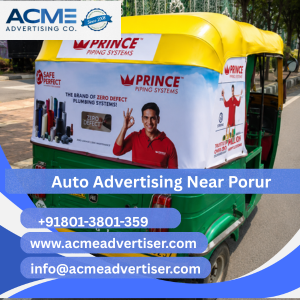 Auto Advertising Company Near Porur - 