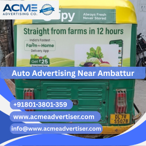 Auto Advertising Company Near Ambattur - 
