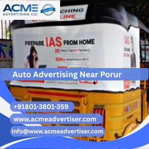 Auto Advertising Company Near Porur - 