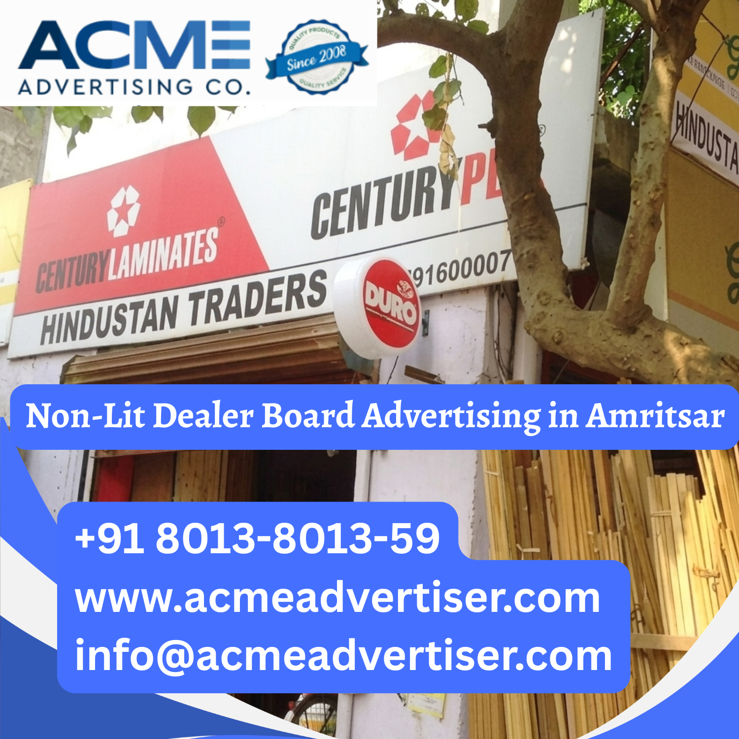 Non-Lit Dealer Board Advertising in Amritsar - 