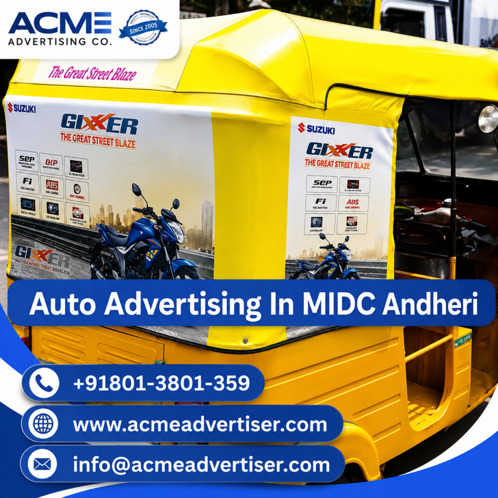 Auto Advertising Company In MIDC Andheri