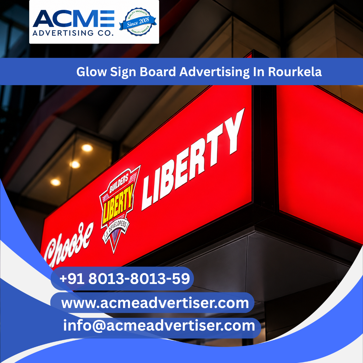 Glow Sign Board Advertising Company In Rourkela - 