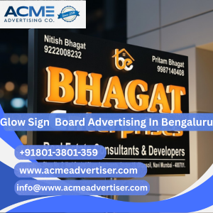 Glow Sign Board Advertising Company In Bengaluru - 