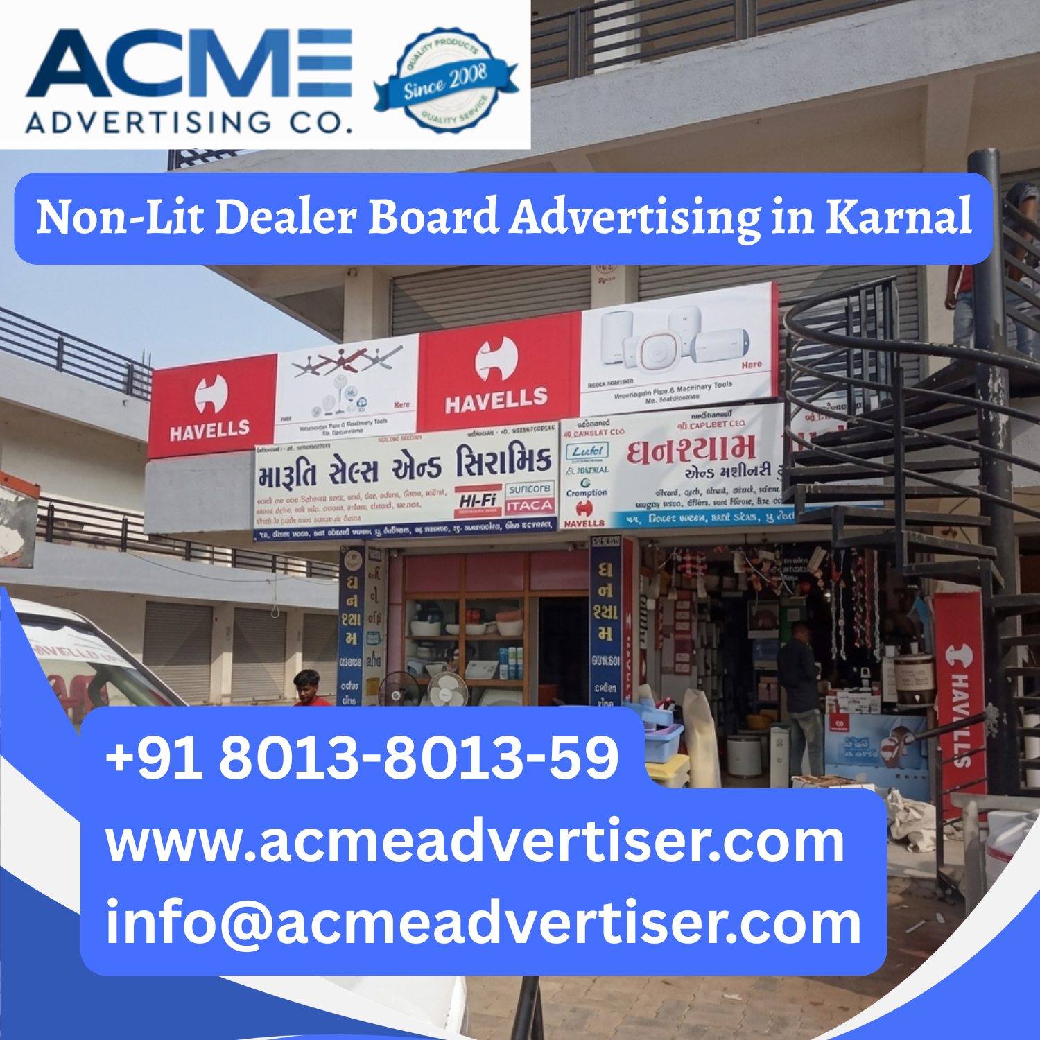 Non-Lit Dealer Board Advertising in Karnal - 
