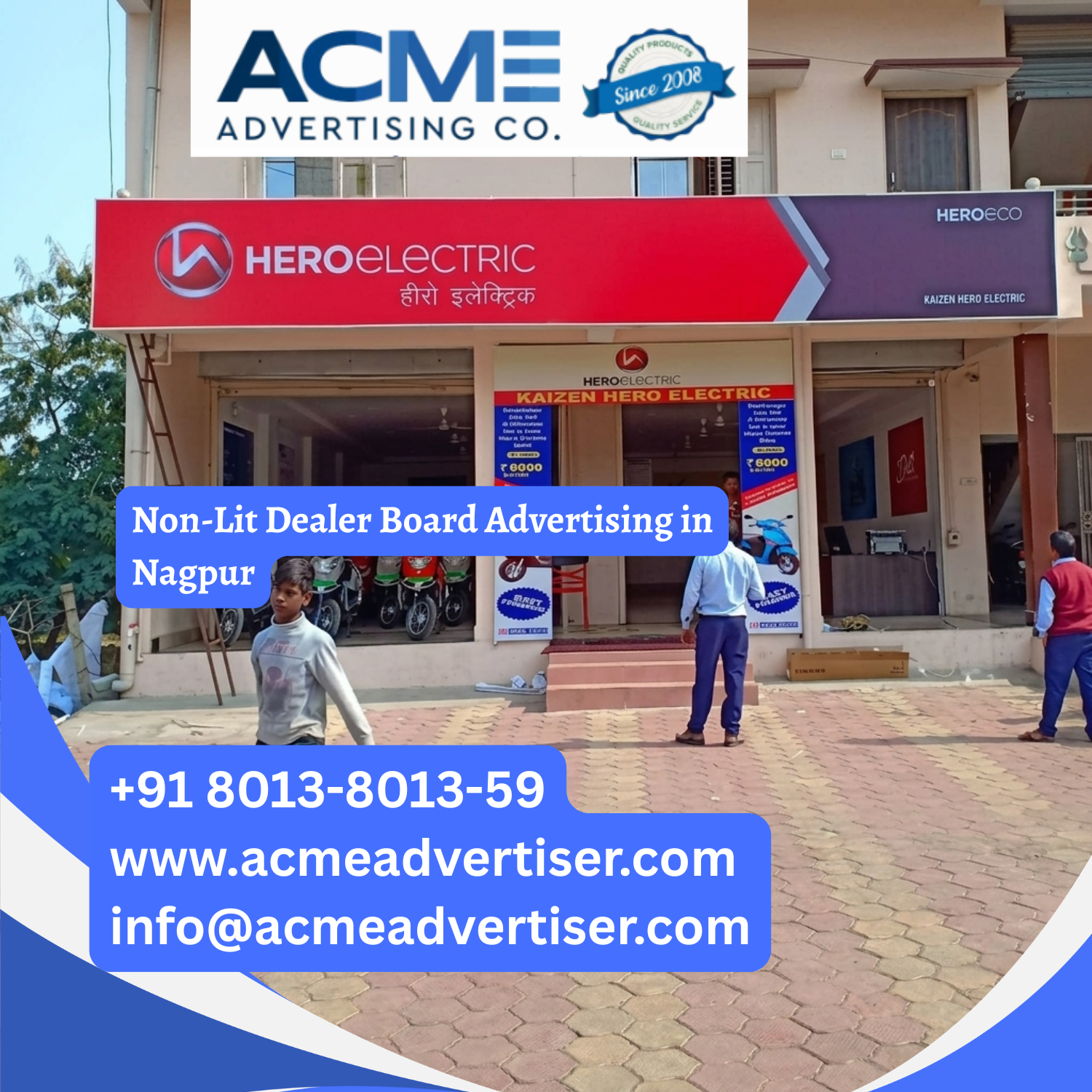 Non-Lit Dealer Board Advertising in Nagpur - 