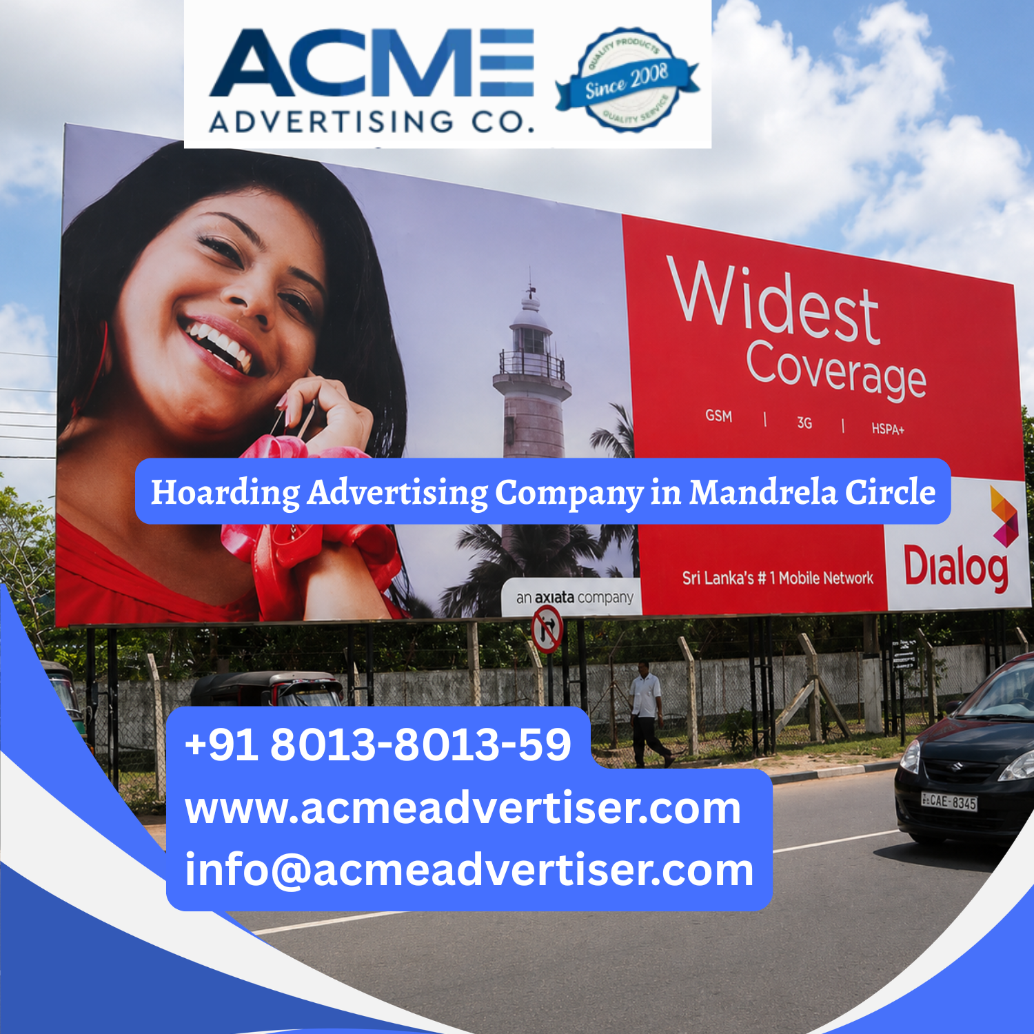 Hoarding Advertising Company in Mandrela Circle Opposite TVS Showroom - 