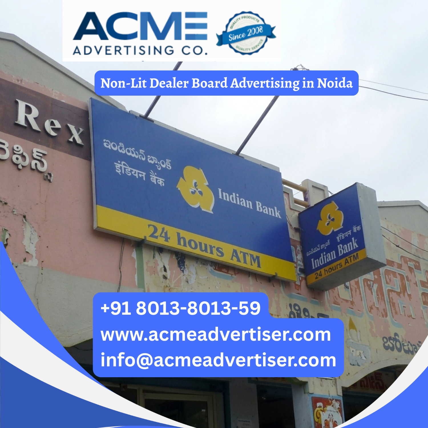 Non-Lit Dealer Board Advertising in Noida - 