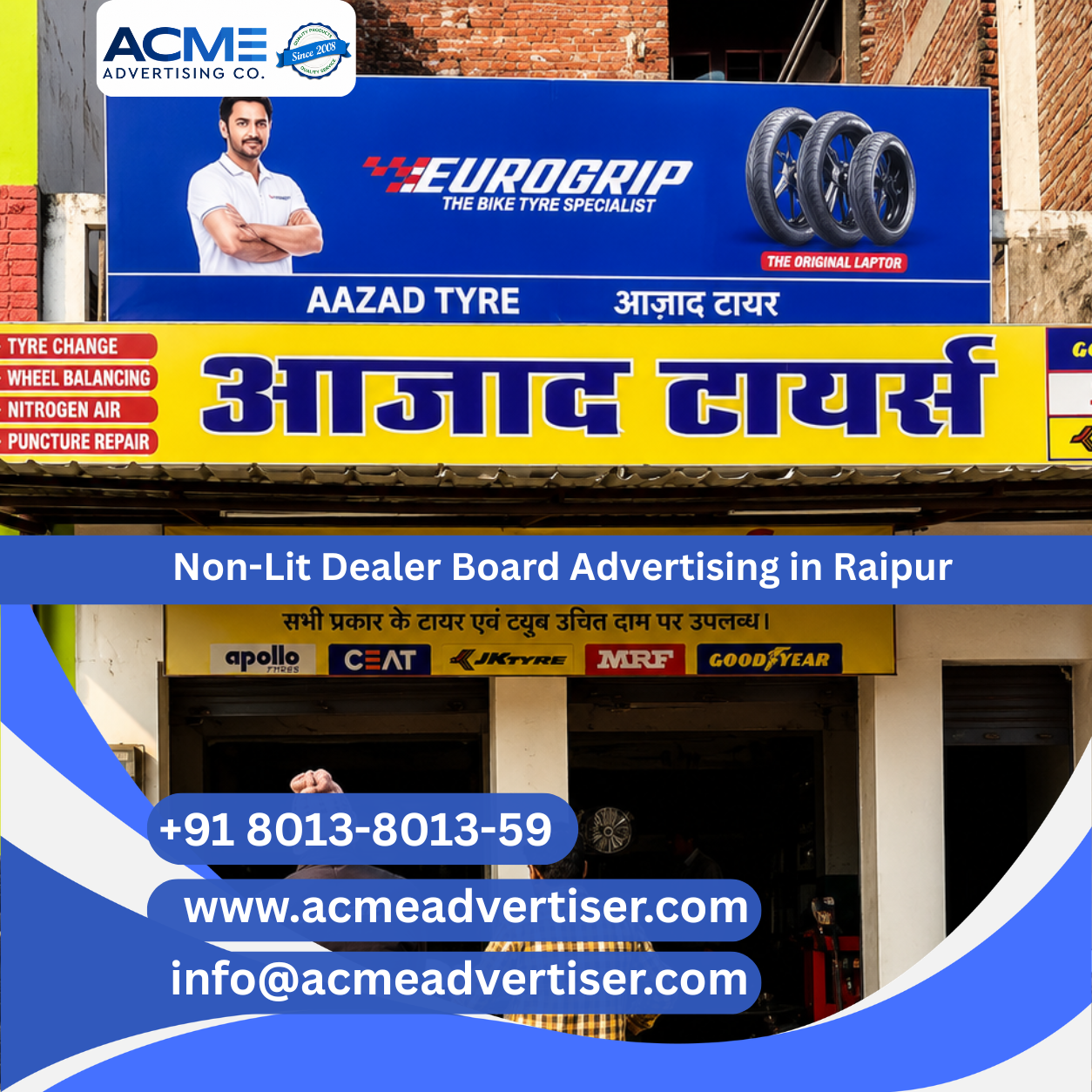 Non-Lit Dealer Board Advertising in Raipur - 