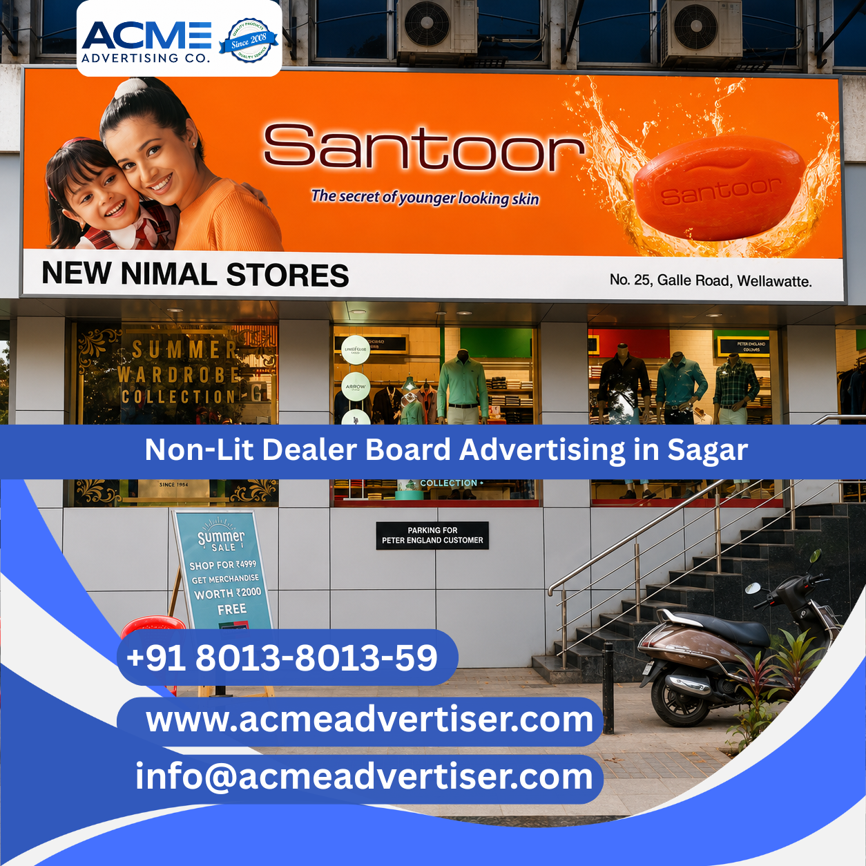 Non-Lit Dealer Board Advertising in Sagar - 