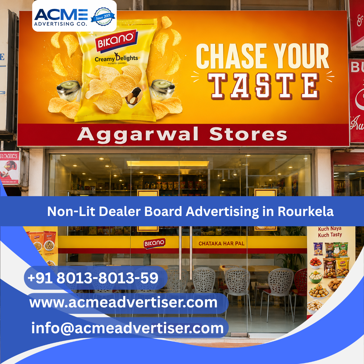 Non-Lit Dealer Board Advertising in Rourkela - 