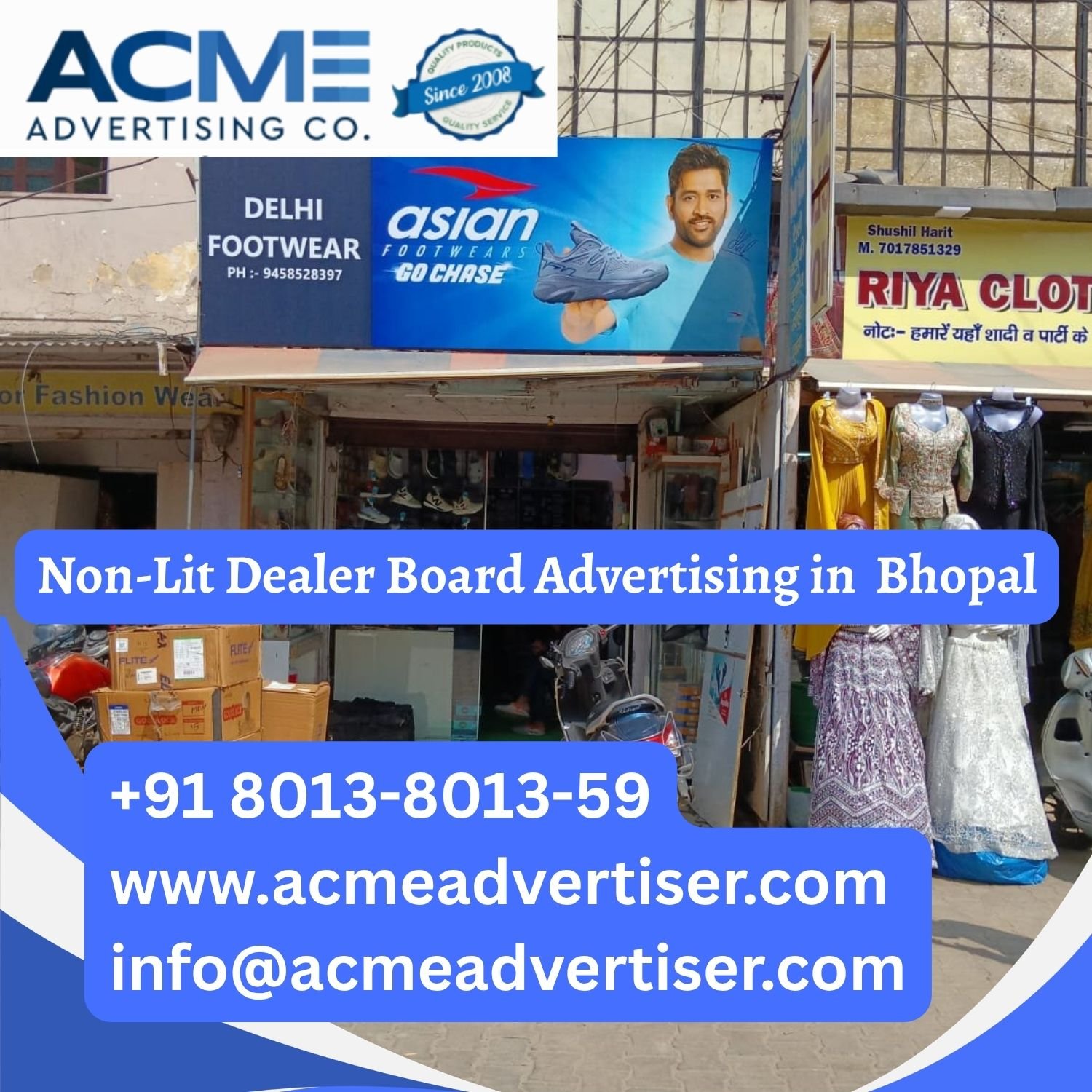 Non-Lit Dealer Board Advertising in Bhopal - 