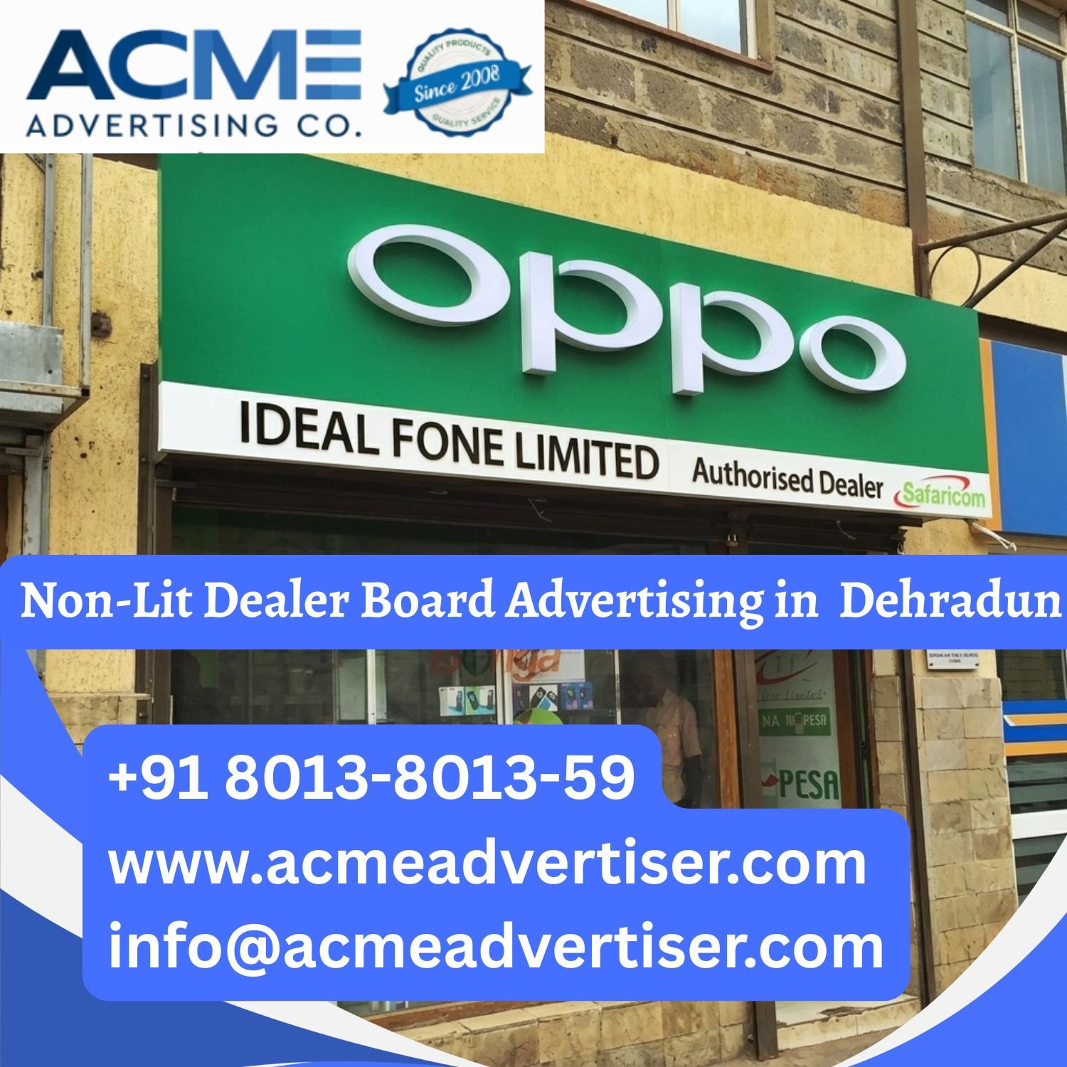 Non-Lit Dealer Board Advertising in Dehradun - 