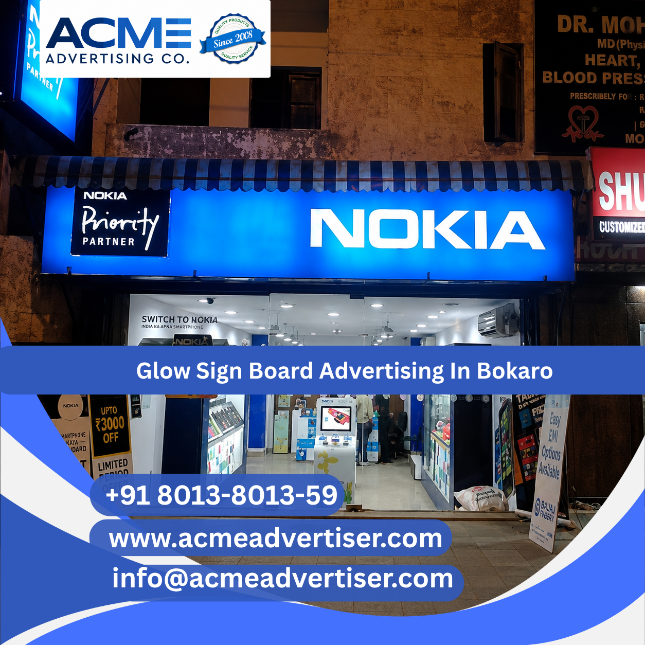 Glow Sign Board Advertising Company In Bokaro - 
