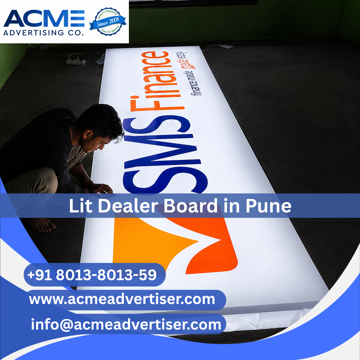 Lit Dealer Board Advertising Agency in Pune - 