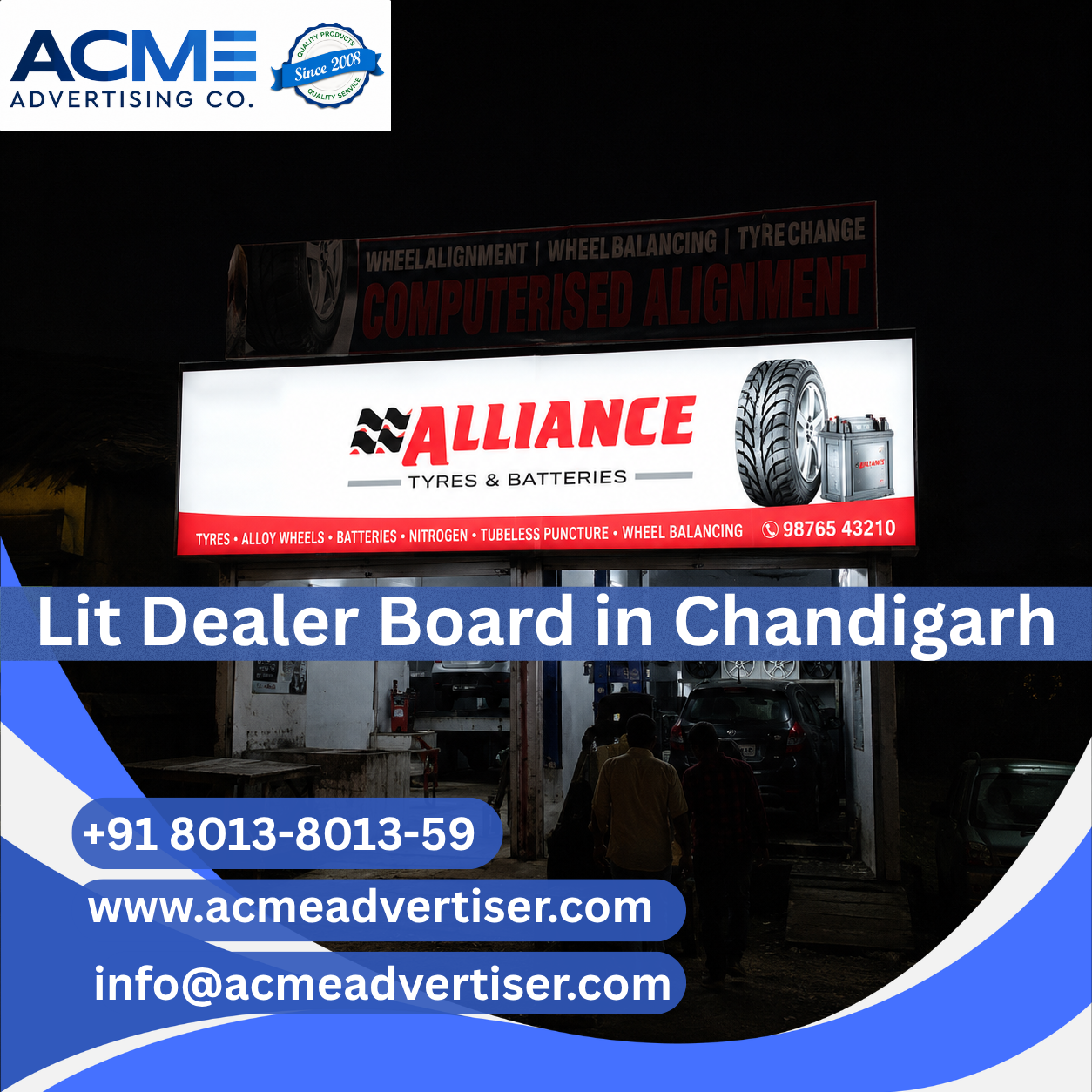 Lit Dealer Board Advertising Agency in Chandigarh - 