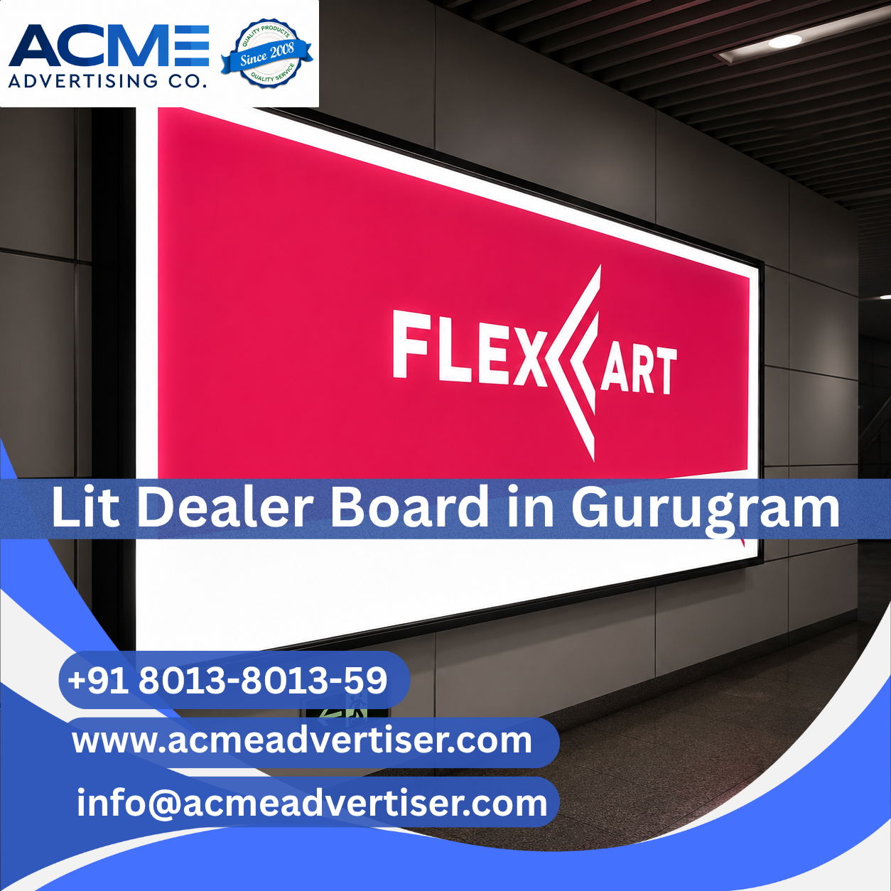 Lit Dealer Board Advertising Agency in Gurugram - 