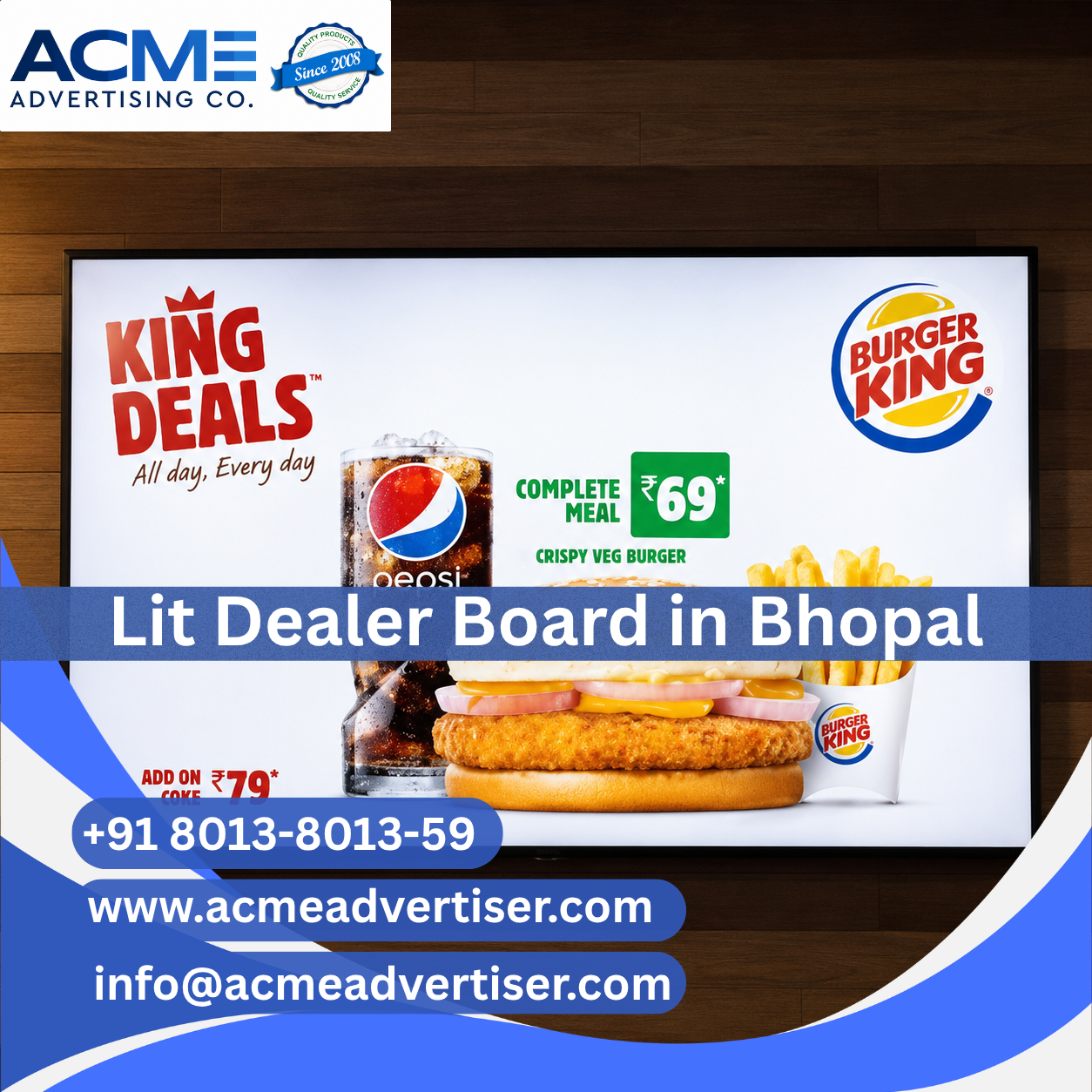 Lit Dealer Board Advertising Agency in Bhopal - 