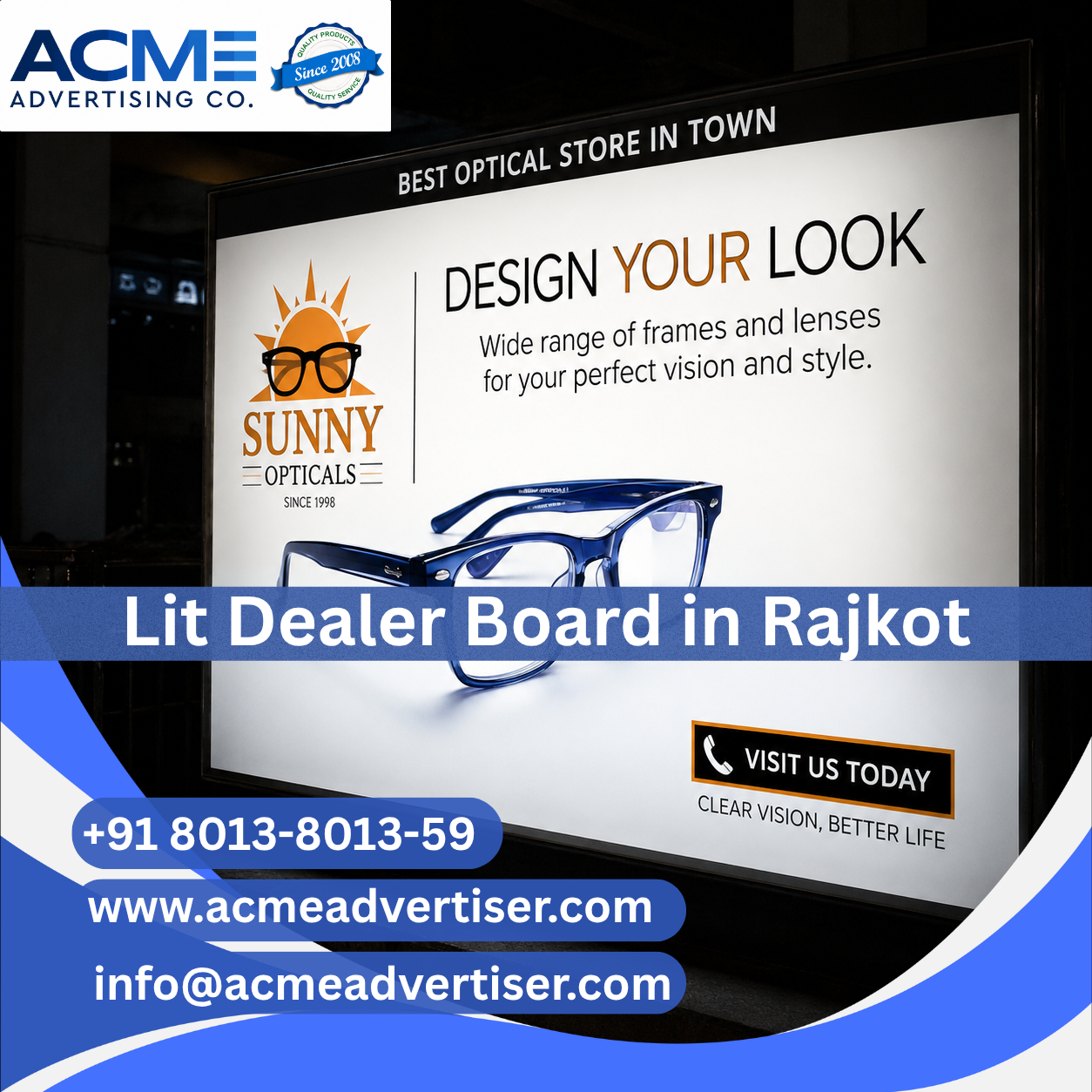 Lit Dealer Board Advertising Agency in Rajkot - 