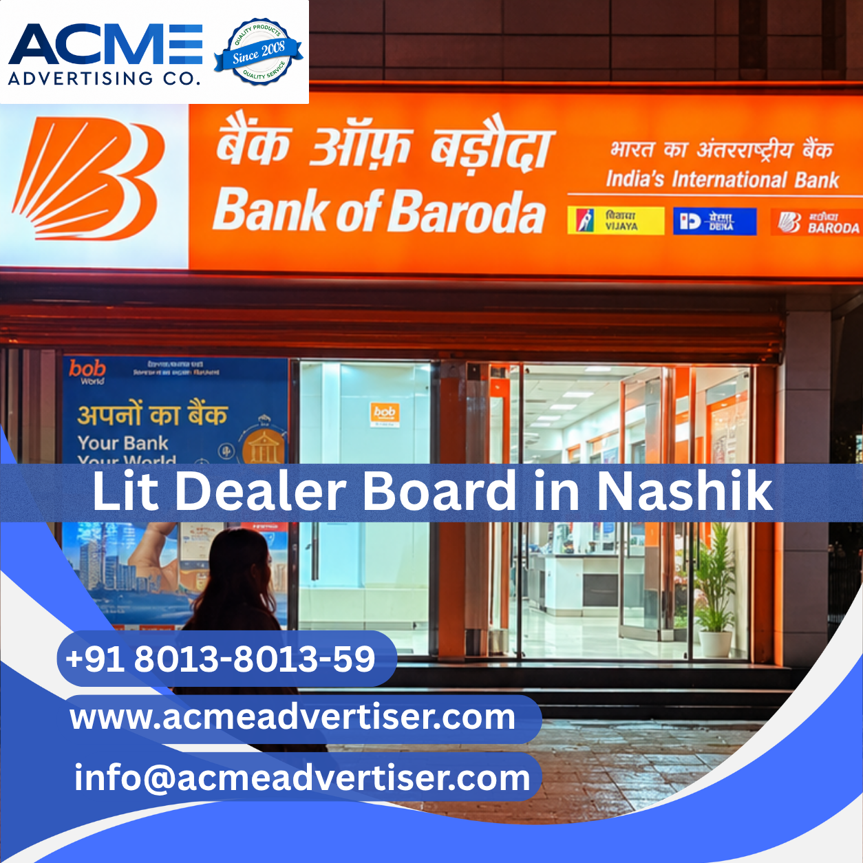 Lit Dealer Board Advertising Agency in Nashik - 