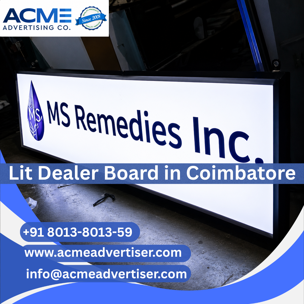 Lit Dealer Board Advertising Agency in Coimbatore - 